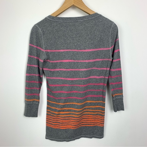 Aeropostale Y2K Striped Long Sleeve Henley - Picture 4 of 9